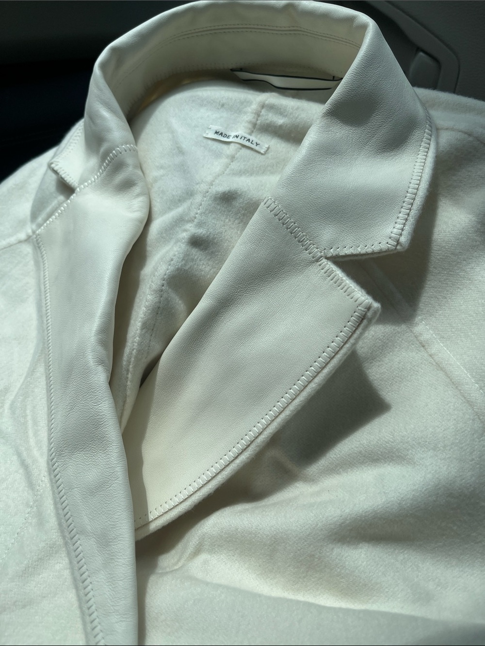 Hermes Cashmere Cream Belted Long Coat NEW see description
